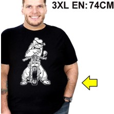 Rock&Roll Temel Motor Siyah Kısa Kollu T-Shirt