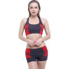 Argisa Modelli Şeritli Badili Şortlu Bikini 5522 - Antrasit