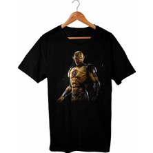 Muggkuppa The Flash Unisex Ve Erkek Kesim Siyah T-Shirt