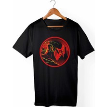Muggkuppa The Flash Unisex Ve Kadın Kesim Siyah T-Shirt