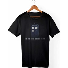 Muggkuppa Doctor Who Unisex Ve Kadın Kesim Siyah T-Shirt