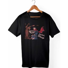 Muggkuppa Doctorstrange-Marvel Unisex Ve Erkek Kesim Siyah T-Shirt