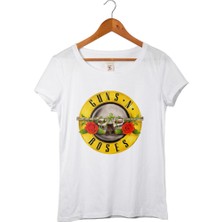 Muggkuppa Guns N Roses Kadın Beyaz T-Shirt