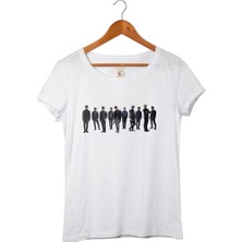 Muggkuppa K-Pop Exo Kadın Beyaz T-Shirt