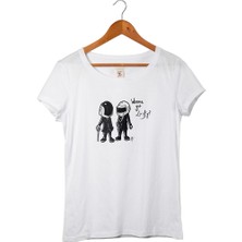 Muggkuppa Duft Punk Kadın Beyaz T-Shirt