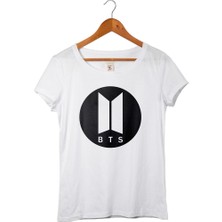 Muggkuppa K-Pop Bts Kadın Beyaz T-Shirt