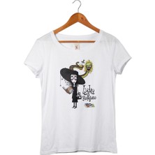 Muggkuppa Beettle Juice Kadın Beyaz T-Shirt