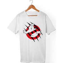 Muggkuppa Ghostbusters Unisex-Kadın Beyaz T-Shirt