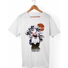 Muggkuppa Interstellar Unisex-Kadın Beyaz T-Shirt