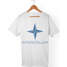 Muggkuppa Interstellar Unisex-Kadın Beyaz T-Shirt