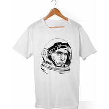 Muggkuppa Interstellar Unisex-Kadın Beyaz T-Shirt
