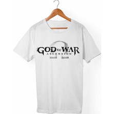 Muggkuppa God Of War Unisex-Erkek Beyaz T-Shirt