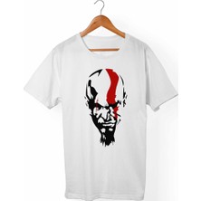 Muggkuppa God Of War Unisex-Erkek Beyaz T-Shirt