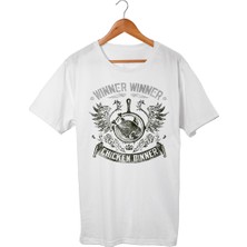 Muggkuppa Pubg Winner Winner Chicken Dinner Beyaz T-Shirt