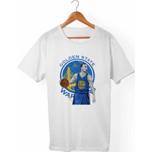 Muggkuppa Stephen Curry Unisex-Kadın Beyaz T-Shirt