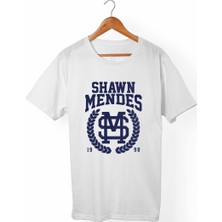 Muggkuppa Shawn Mendes Unisex-Kadın Beyaz T-Shirt