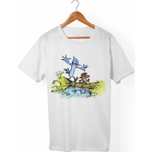 Muggkuppa Regular Show Unisex-Erkek Beyaz T-Shirt