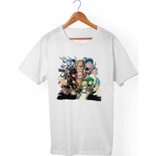 Muggkuppa One-Punch Man Unisex-Kadın Beyaz T-Shirt