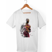 Muggkuppa Lebron James Unisex-Kadın Beyaz T-Shirt