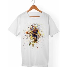 Muggkuppa Lebron James Unisex-Erkek Beyaz T-Shirt