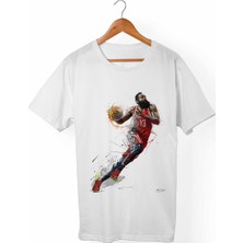 Muggkuppa James Harden Unisex-Erkek Beyaz T-Shirt