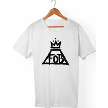 Muggkuppa Fall Out Boy Unisex-Kadın Beyaz T-Shirt