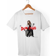 Muggkuppa Demi Lovato Unisex-Erkek Beyaz T-Shirt