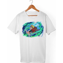 Muggkuppa Naruto Uzumaki Unisex-Erkek Beyaz T-Shirt