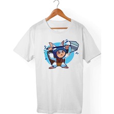 Muggkuppa Dota 2 Meepo Unisex-Kadın Beyaz T-Shirt