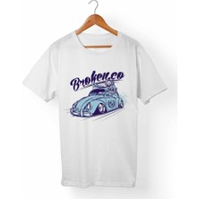 Muggkuppa Vw Beetle Unisex-Kadın Beyaz T-Shirt