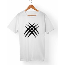 Muggkuppa Wolverine Logan Unisex-Erkek Beyaz T-Shirt