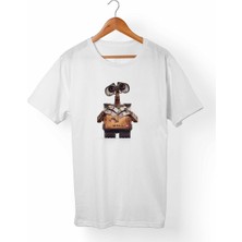 Muggkuppa Wall·E Unisex-Erkek Beyaz T-Shirt