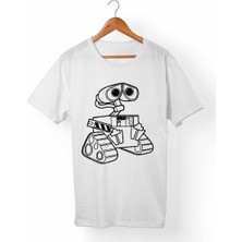 Muggkuppa Wall·E Unisex-Kadın Beyaz T-Shirt