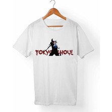 Muggkuppa Tokyo Ghoul Unisex-Kadın Beyaz T-Shirt