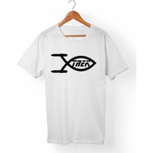 Muggkuppa Star Trek- Unisex-Erkek Beyaz T-Shirt