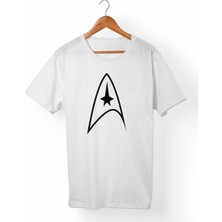 Muggkuppa Star Trek- Unisex-Erkek Beyaz T-Shirt