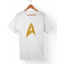 Muggkuppa Star Trek- Unisex-Erkek Beyaz T-Shirt