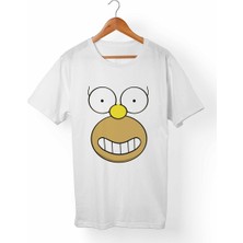 Muggkuppa The Simpsons Unisex-Erkek Beyaz T-Shirt