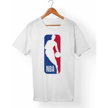 Muggkuppa Nba Unisex-Erkek Beyaz T-Shirt