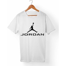 Muggkuppa M.Jordan-Nba Unisex-Kadın Beyaz T-Shirt