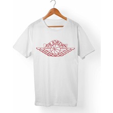 Muggkuppa M.Jordan-Nba Unisex-Kadın Beyaz T-Shirt