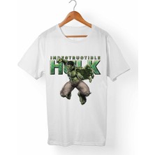 Muggkuppa Hulk Unisex-Kadın Beyaz T-Shirt