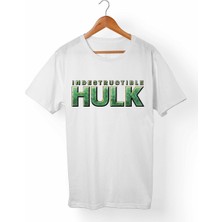 Muggkuppa Hulk Unisex-Erkek Beyaz T-Shirt