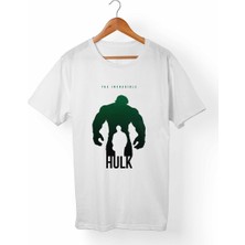 Muggkuppa Hulk Unisex-Erkek Beyaz T-Shirt
