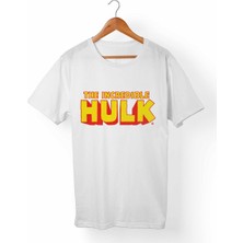 Muggkuppa Hulk Unisex-Erkek Beyaz T-Shirt