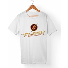 Muggkuppa The Flashbarry Allen Unisex-Erkek Beyaz T-Shirt