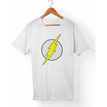 Muggkuppa The Flashbarry Allen Unisex-Erkek Beyaz T-Shirt