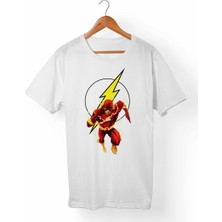 Muggkuppa The Flashbarry Allen Unisex-Kadın Beyaz T-Shirt