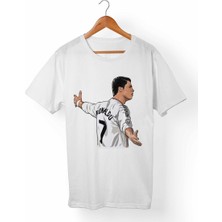 Muggkuppa Cristian Ronaldo Cr7 Unisex-Kadın Beyaz T-Shirt