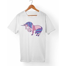 Muggkuppa Unicorn Beyaz T-Shirt